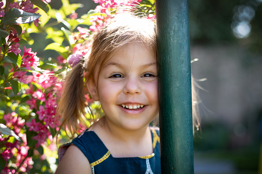 girl with big smile